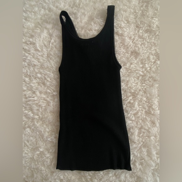 Gianni Versace COUTURE ribbed tank. Black Size US XS/0/2 - Picture 4 of 10